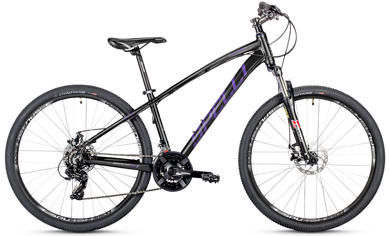 Фотография Велосипед Spelli SX-2700 29" размер XL рама 21" (2023), Фиолетово-серый